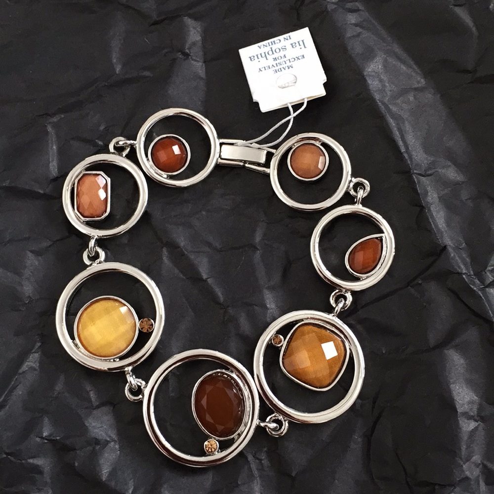 NWT Lia Sophia ALEX Cut Crystals Bracelet